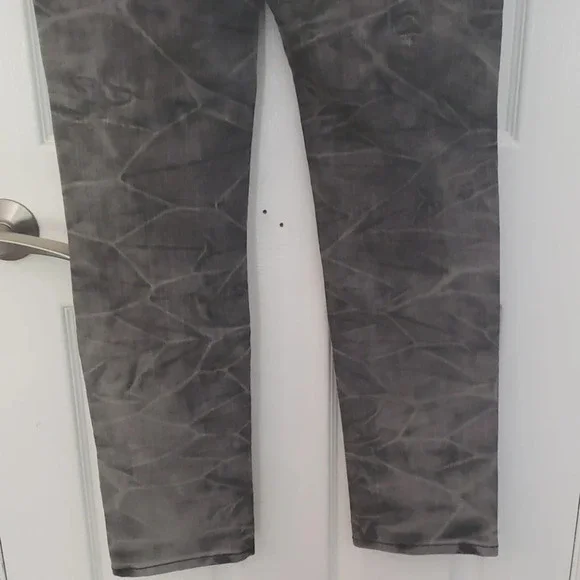 Do Denim Distressed Charcoal Grey Acid Wash Jeans - Picture 10 of 16